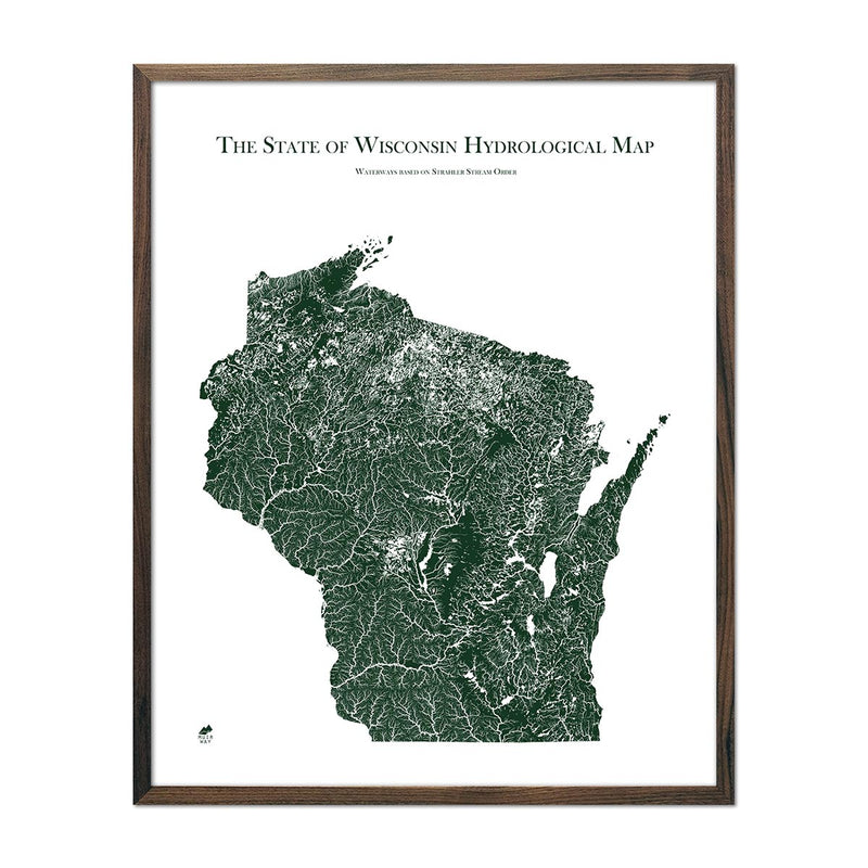 Wisconsin Hydrological Map - Muir Way - Hydrology