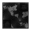 The World on a Quincuncial Projection Black