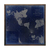 The World on a Quincuncial Projection Blue