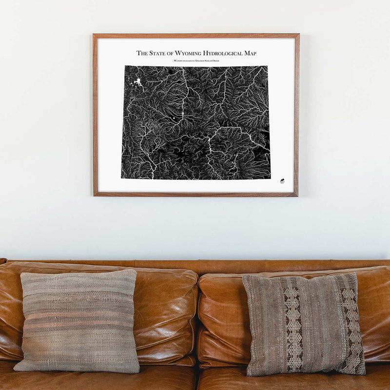 Wyoming Hydrological Map - Muir Way - Hydrology