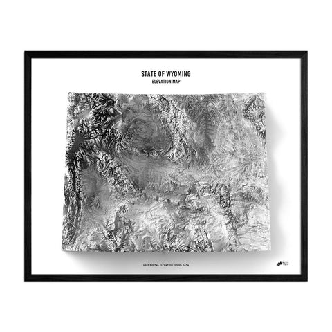 Wyoming Elevation Map – Muir Way