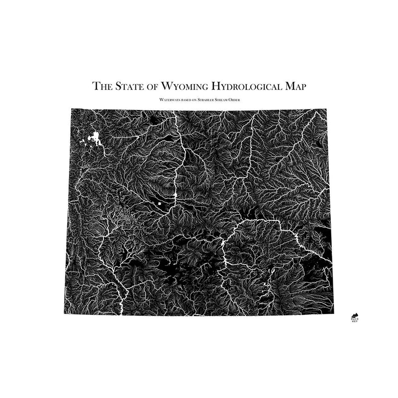 Wyoming Hydrological Map - Muir Way - Hydrology