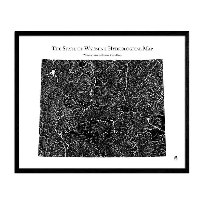 Wyoming Hydrological Map - Muir Way - Hydrology