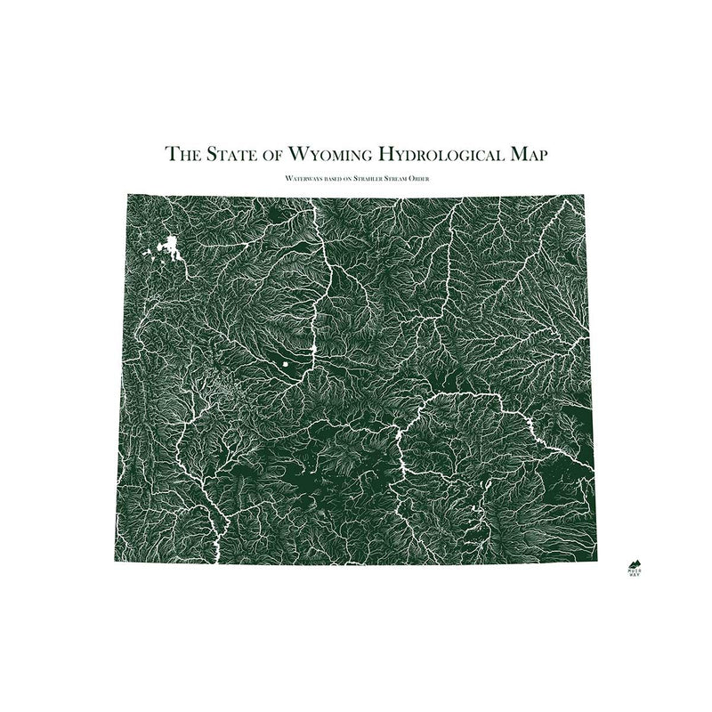 Wyoming Hydrological Map - Muir Way - Hydrology