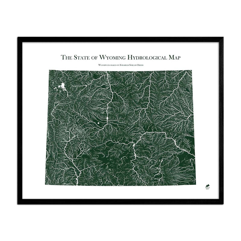 Wyoming Hydrological Map - Muir Way - Hydrology