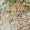 Yellowstone Shaded Relief Map