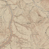 Yellowstone Topographic Map of Canyon Section 1904 Map