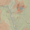 Yellowstone Geologic Map of Firehole Geyser Basin 1904 Map