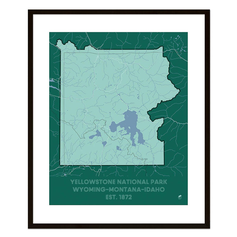Yellowstone National Park Map - Muir Way - National Park