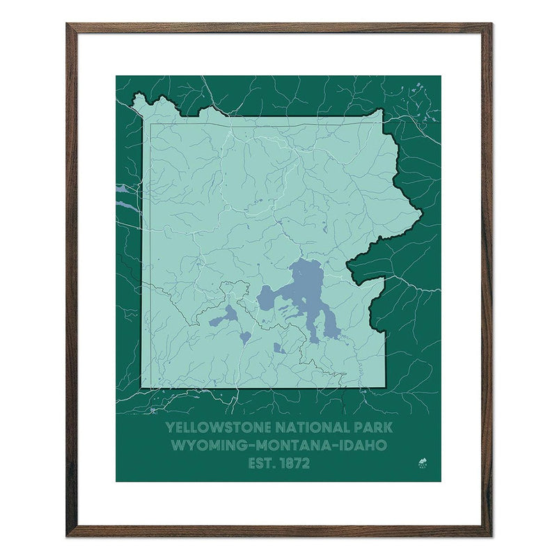 Yellowstone National Park Map - Muir Way - National Park