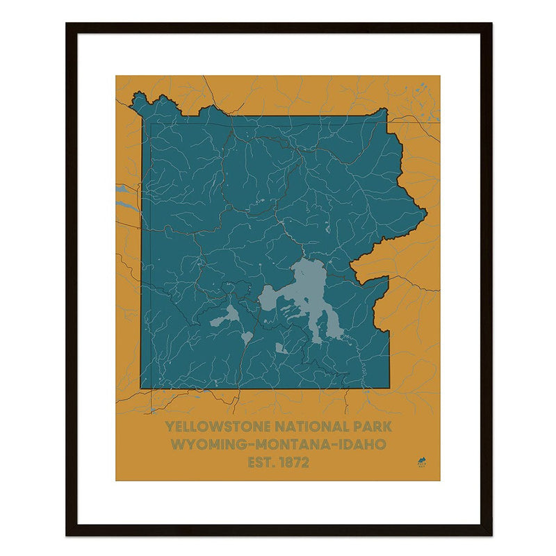 Yellowstone National Park Map - Muir Way - National Park