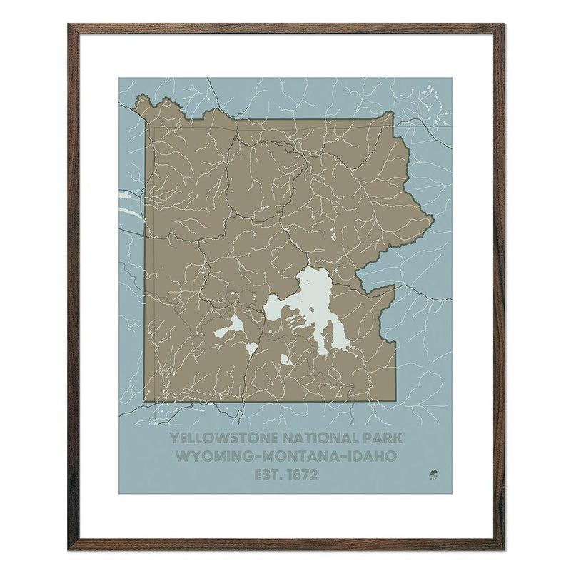 Yellowstone National Park Map - Muir Way - National Park