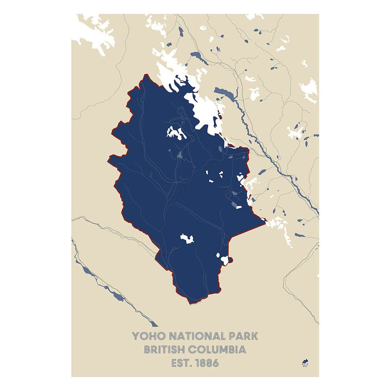 Yoho National Park Map - Muir Way - National Park