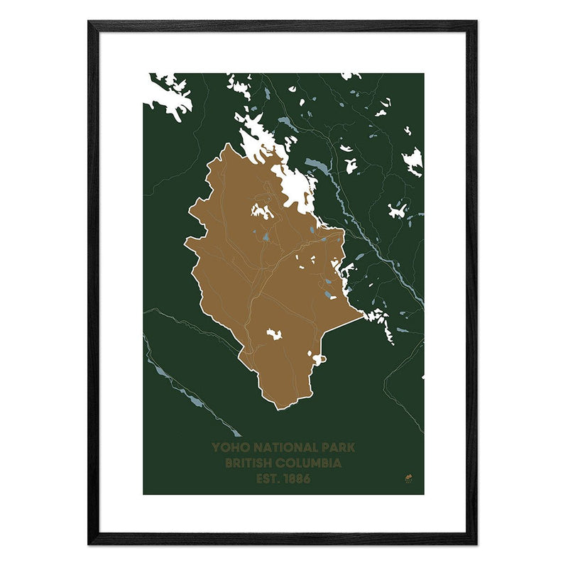 Yoho National Park Map - Muir Way - National Park