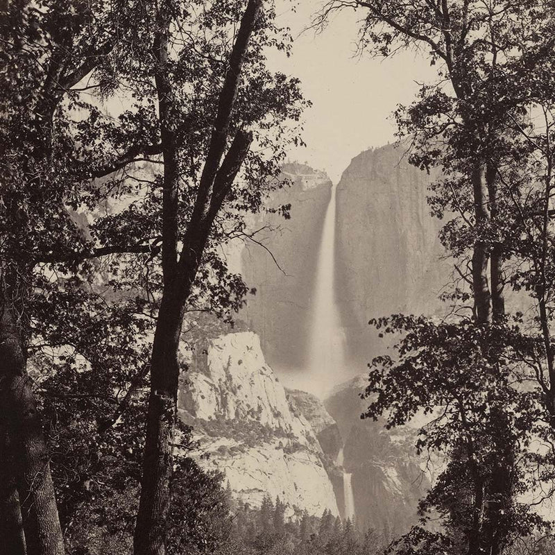 Yosemite Falls, Yosemite 1868 - Muir Way - Photograph