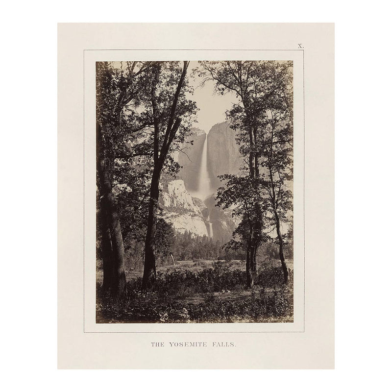 Yosemite Falls, Yosemite 1868 - Muir Way - Photograph