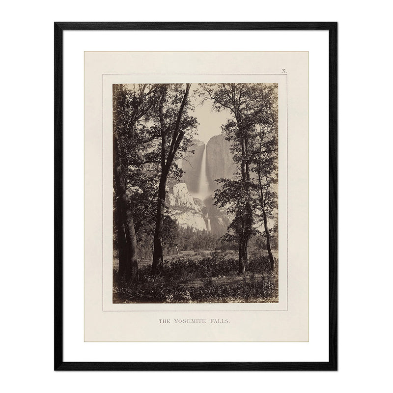 Yosemite Falls, Yosemite 1868 - Muir Way - Photograph