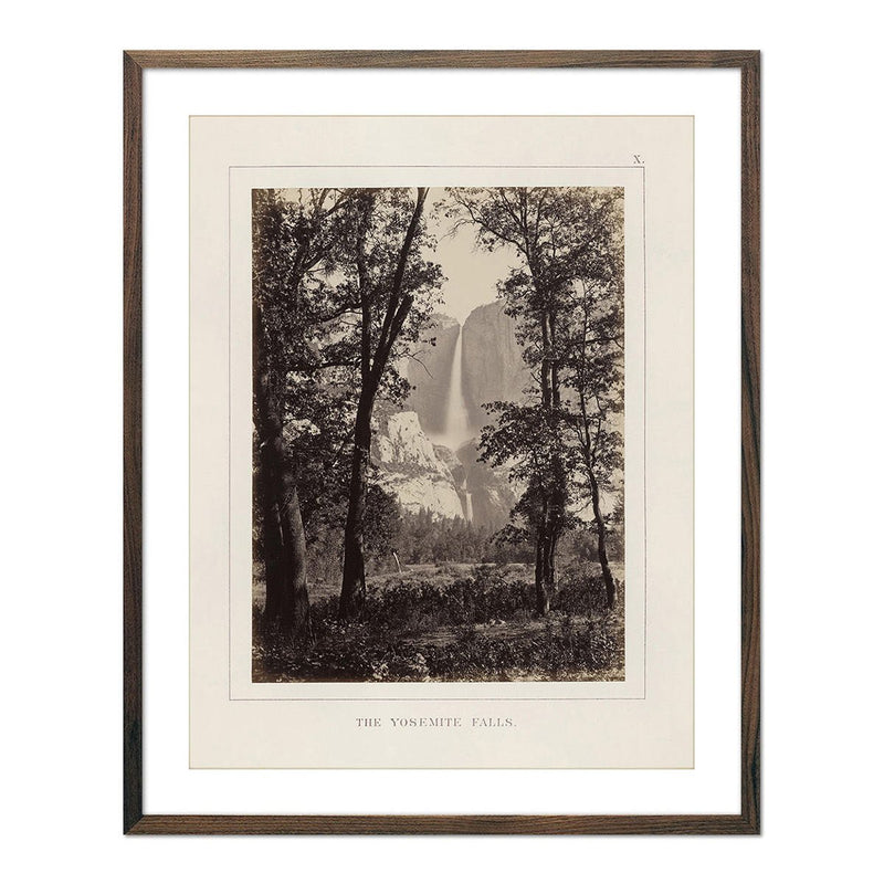 Yosemite Falls, Yosemite 1868 - Muir Way - Photograph