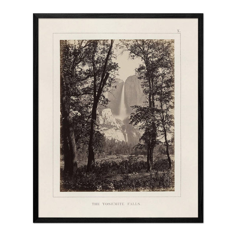 Yosemite Falls, Yosemite 1868 - Muir Way - Photograph