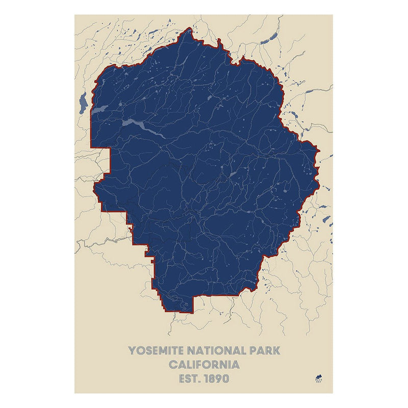 Yosemite National Park Map - Muir Way - National Park