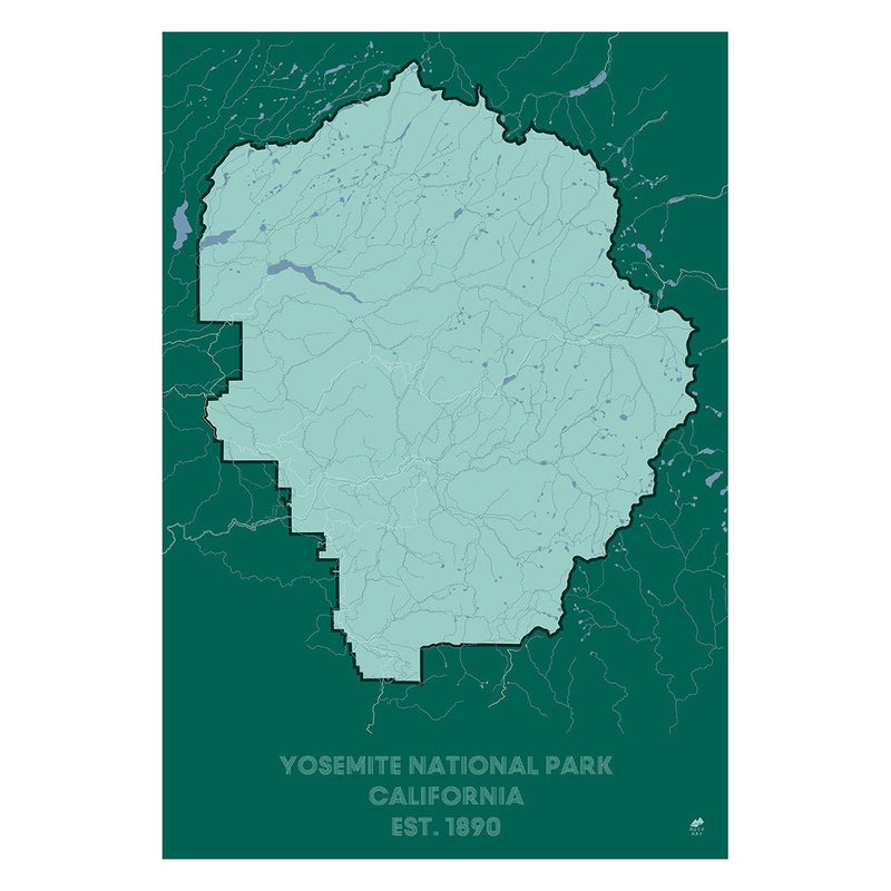 Yosemite National Park Map - Muir Way - National Park