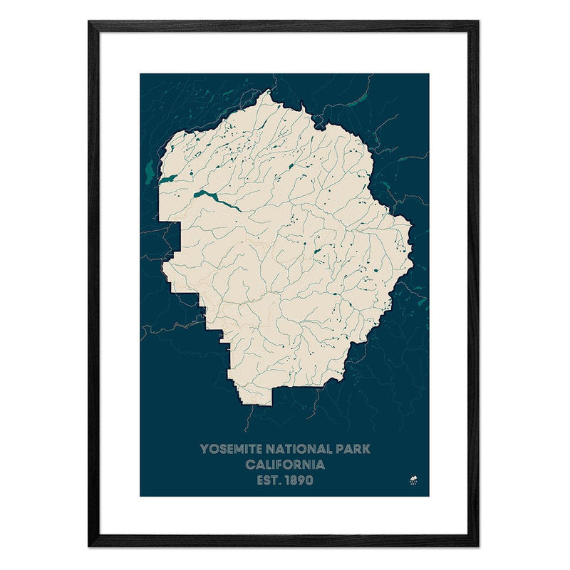 Yosemite National Park Map - Muir Way - National Park