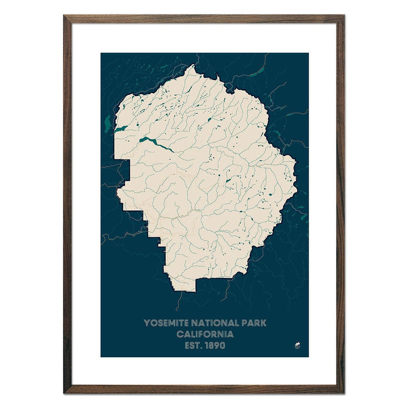Yosemite National Park Map - Muir Way - National Park