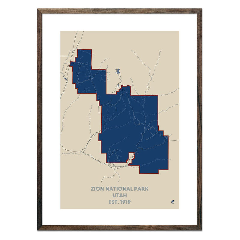 Zion National Park Map - Muir Way - National Park
