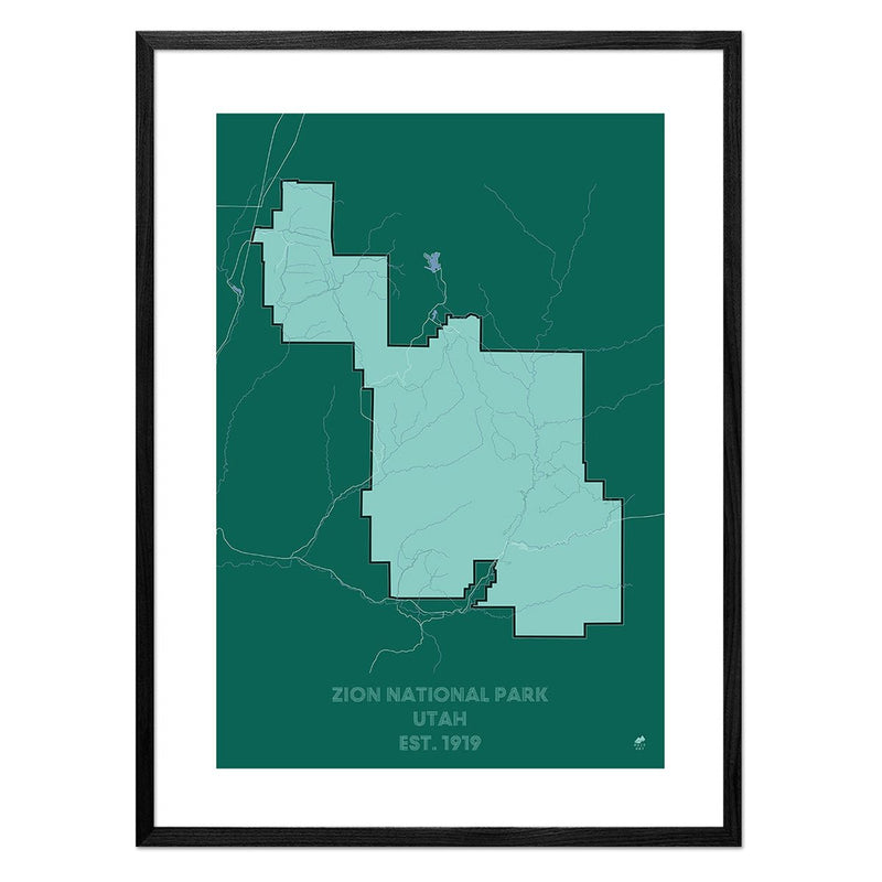 Zion National Park Map - Muir Way - National Park