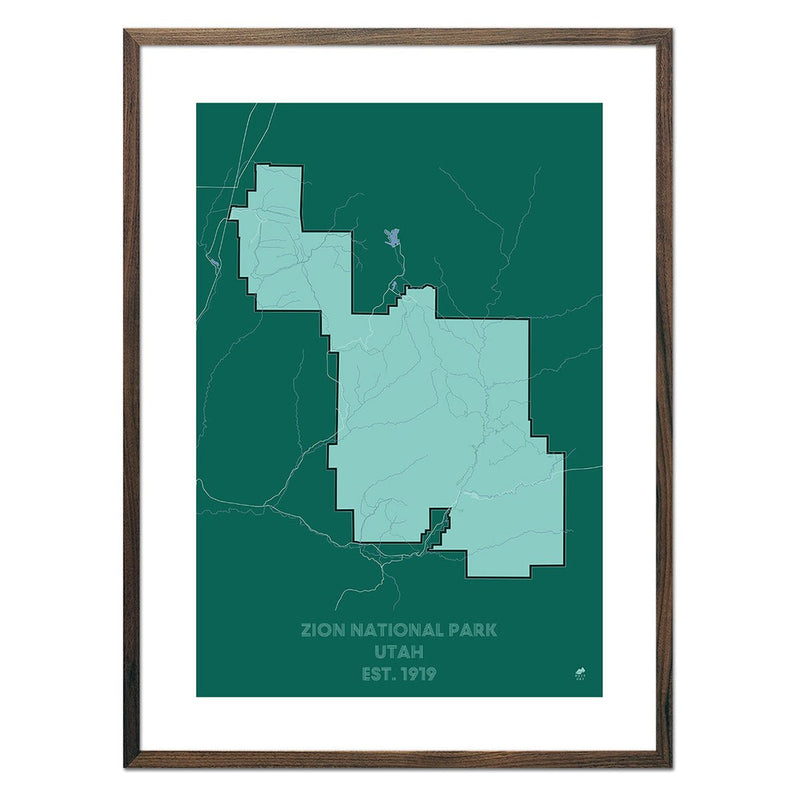 Zion National Park Map - Muir Way - National Park