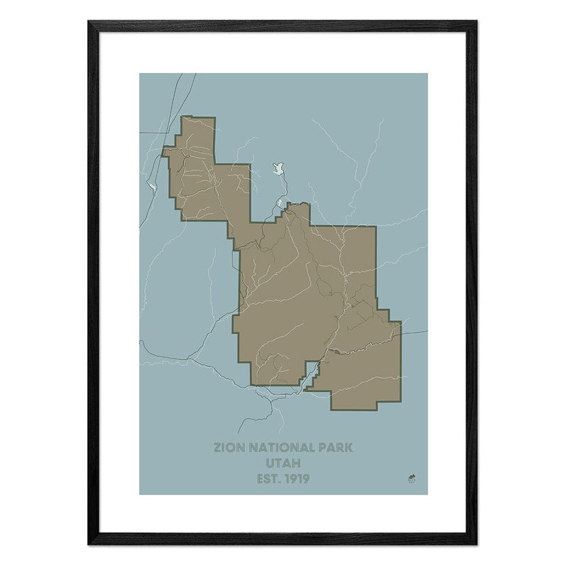 Zion National Park Map - Muir Way - National Park