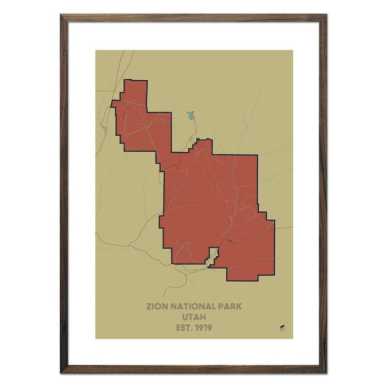 Zion National Park Map - Muir Way - National Park