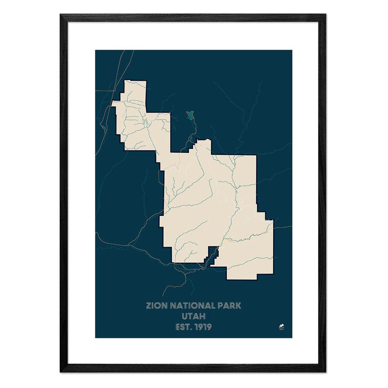 Zion National Park Map - Muir Way - National Park