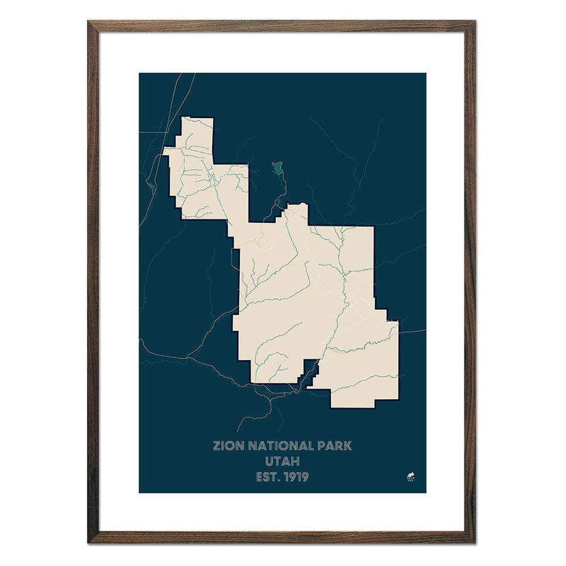 Zion National Park Map - Muir Way - National Park