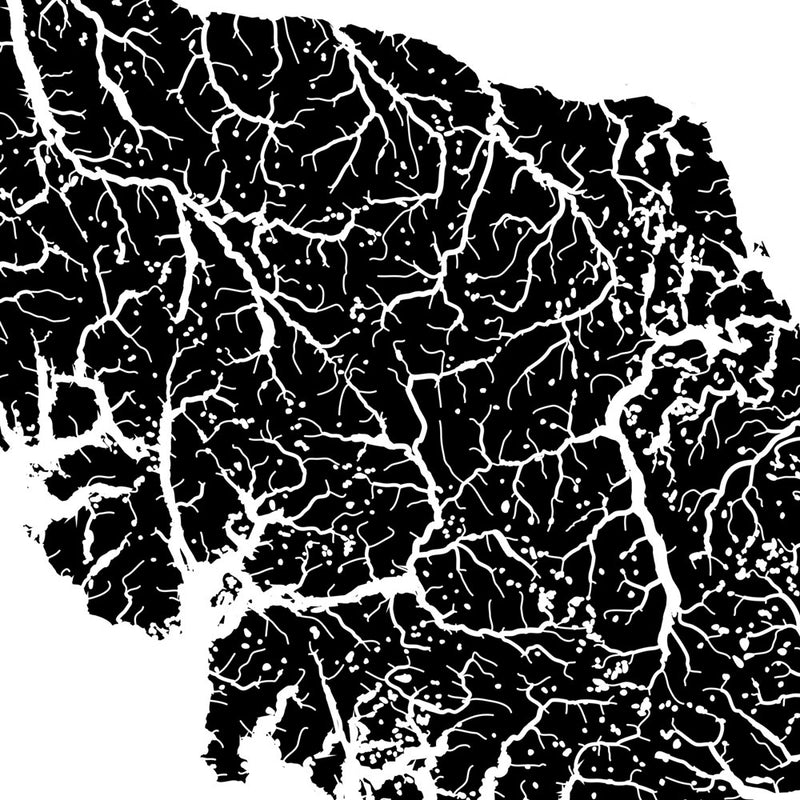 Vancouver Island Hydrological Map - Muir Way - Hydrology