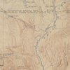 Yellowstone Topographic Map of Shoshone Section 1904 Map
