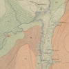 Yellowstone Geologic Map of Upper Geyser Basin 1904 Map